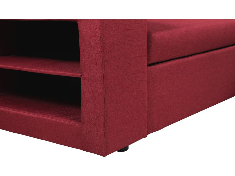 Sofá esquinero convertible/reversible "Axel" - Rojo
