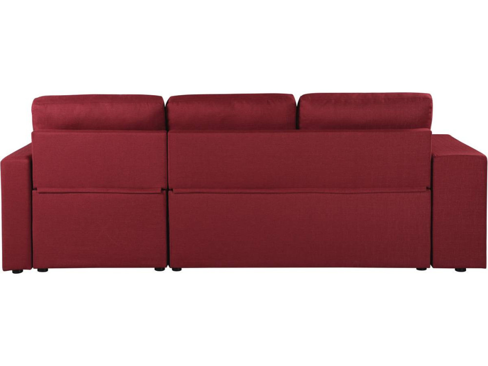 Sofá esquinero convertible/reversible "Axel" - Rojo