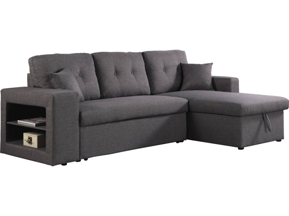 Sofá esquinero convertible/reversible  "Axel" - Gris