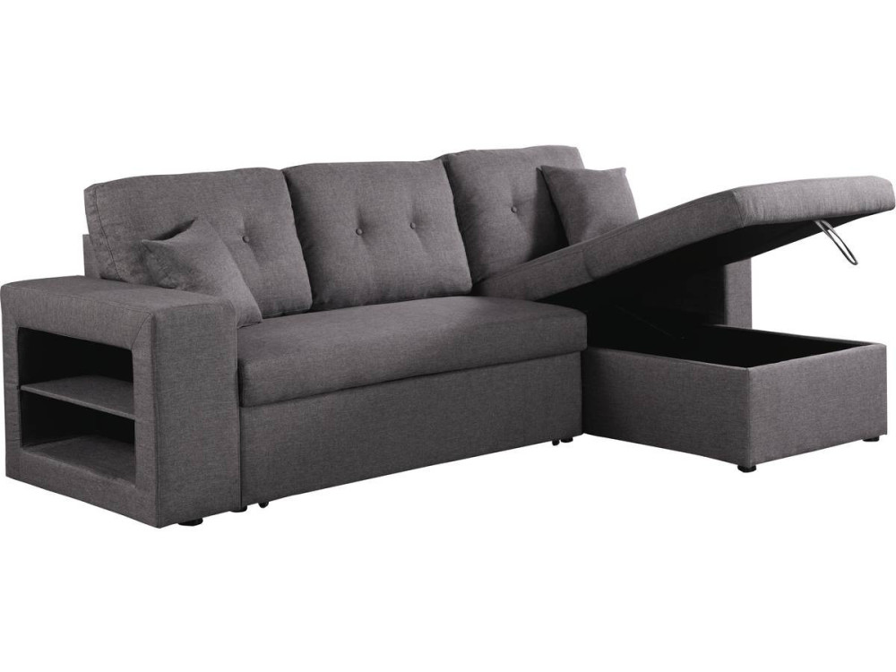 Sofá esquinero convertible/reversible  "Axel" - Gris