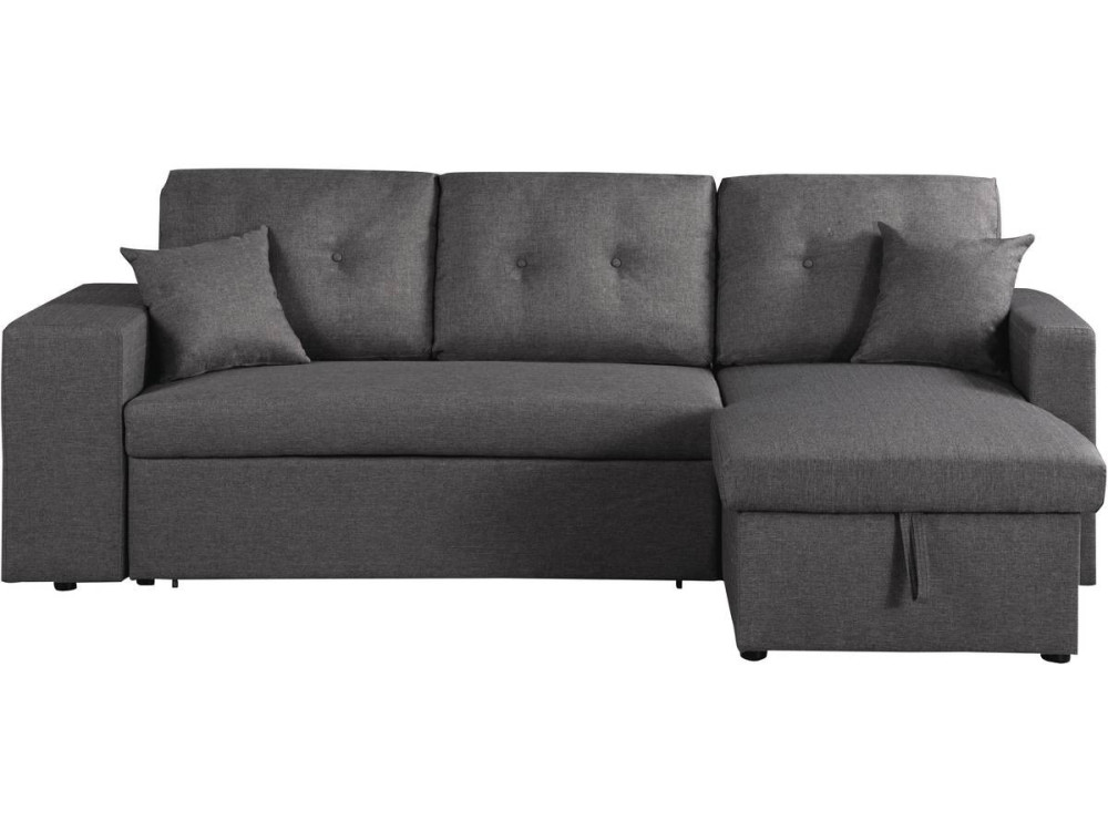 Sofá esquinero convertible/reversible  "Axel" - Gris