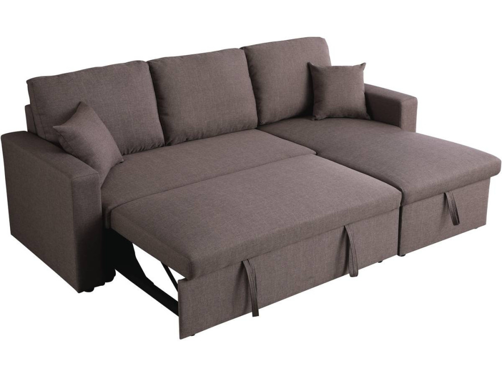 Sofá esquinero convertible "Alain" - 3 plazas - Topo