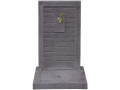 Fuente "ETNA" - de piedra reconstituida - 57 x 42 x 87 cm Beige - Gris