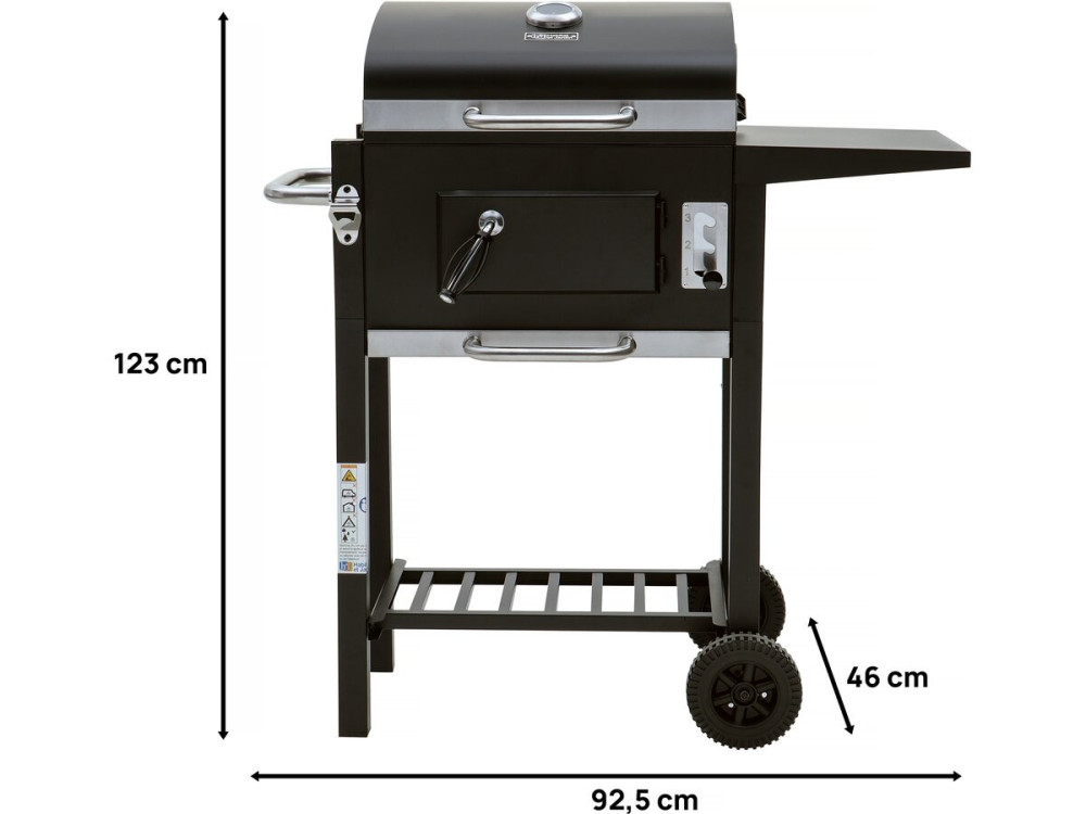 Barbacoa de carbón "Vicomte" - 92,5 x 46 x 123 cm