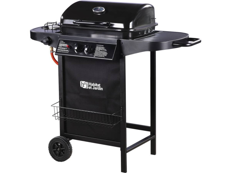 Babarcoa a gas "Party 3" - 3 quemadores (1 lateral) -  5,8kW - Negro