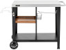 Carro de servicio para barbacoa "Gelia" 117 x 59 cm - Acero inoxidable - Negro