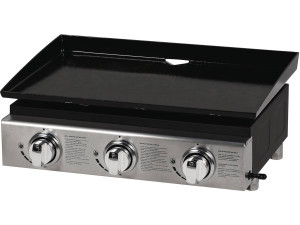 Plancha "Presto 3" - 3 quemadores -  7,5 kW - Gris