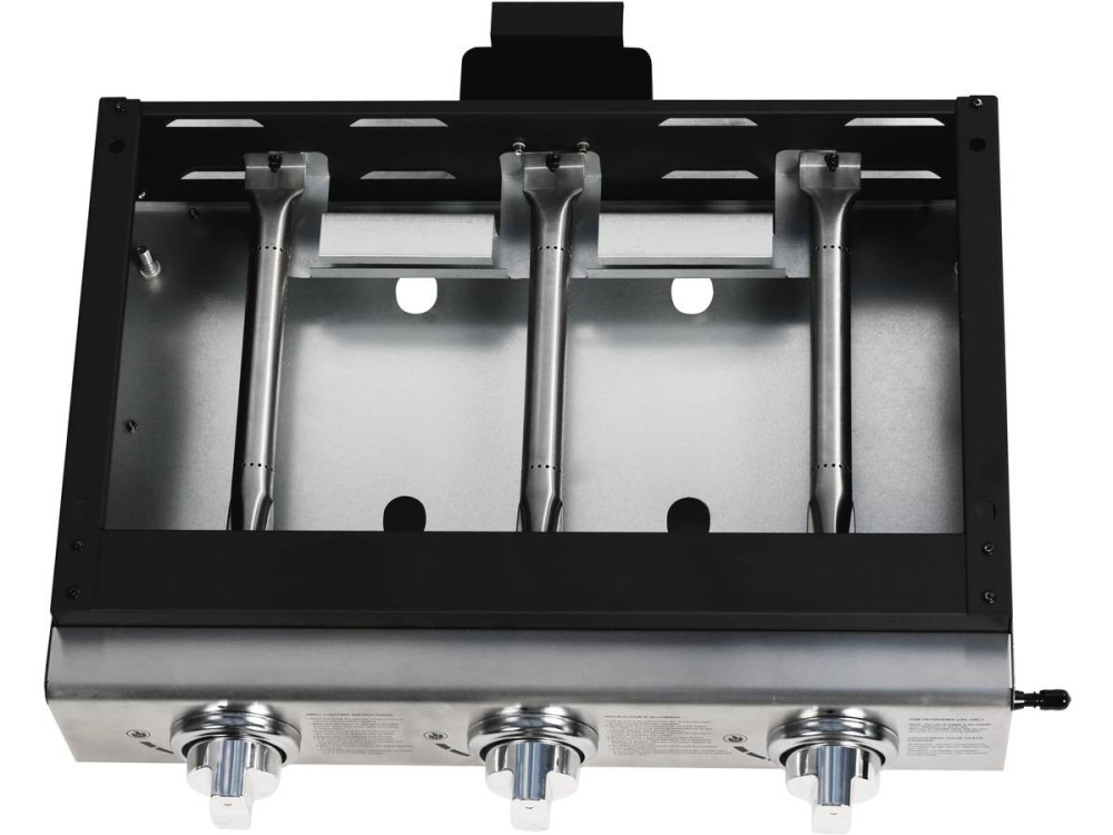Plancha "Presto 3" - 3 quemadores -  7,5 kW - Gris