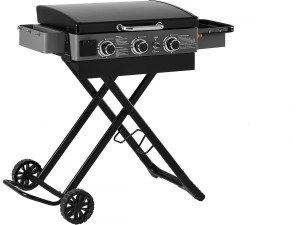 Plancha de gas con carro plegable y portátil "Firo" - 7,5 kw - Negro
