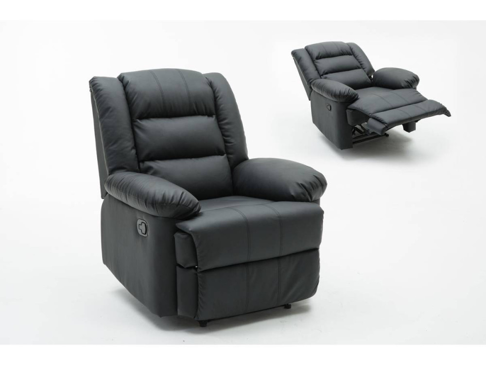 Sillón relax "Buckingham" - Negro