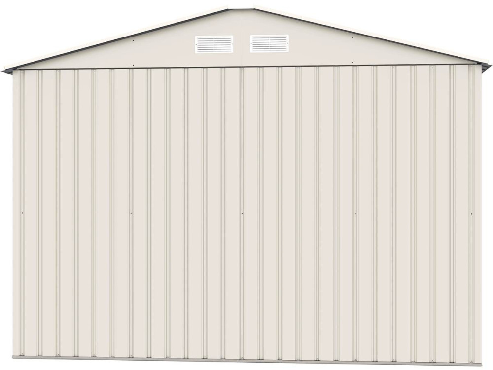 Caseta de jardín metálica "Nebraska" - 5,30 m² - Beige/Gris antracita