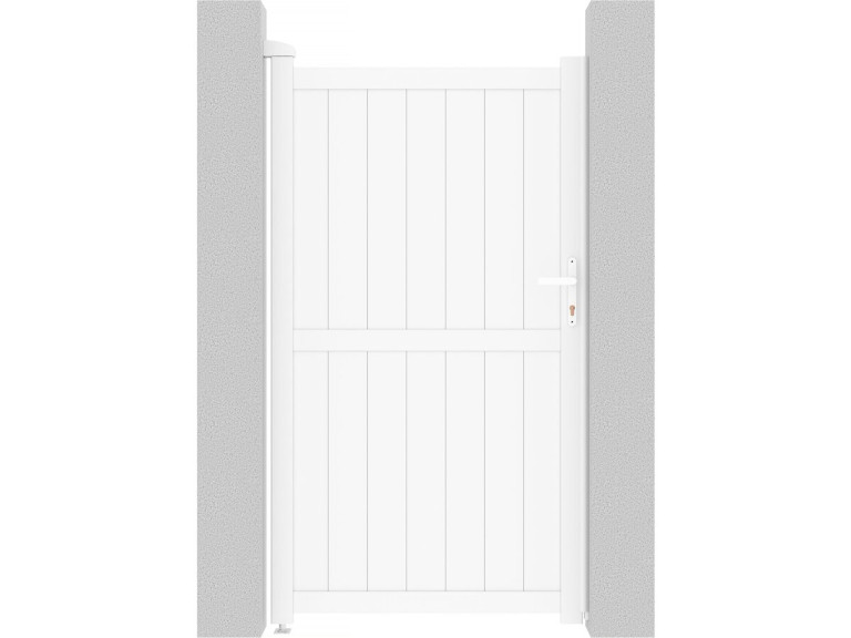 Puerta jardin aluminio  "Lola" -  101.2 x 180.9 cm - Blanco