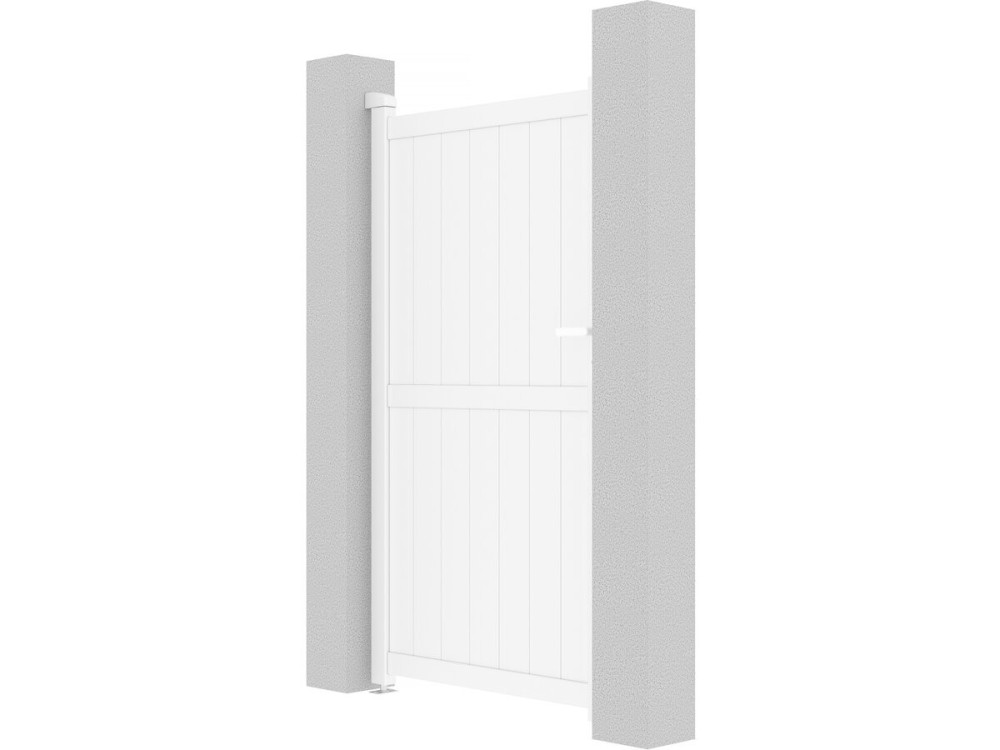 Puerta jardin aluminio  "Lola" -  101.2 x 180.9 cm - Blanco