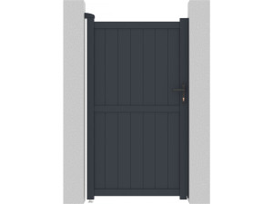 Puerta jardin "Maurice" - 101.2 x 180.9 cm - Gris