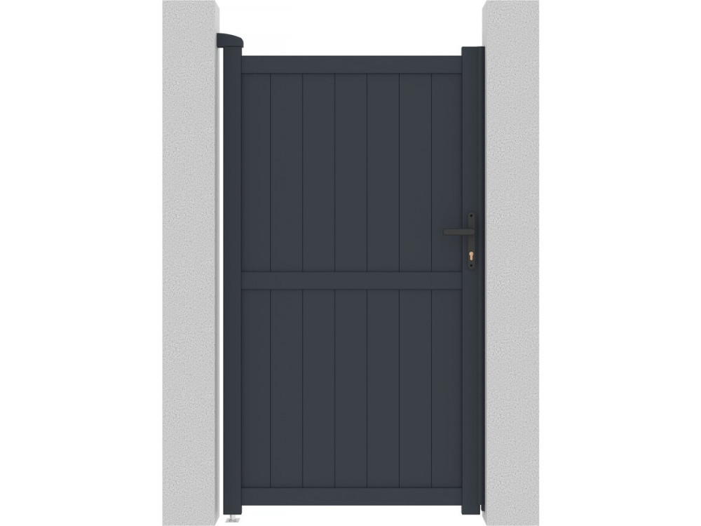 Puerta jardin "Maurice" - 101.2 x 180.9 cm - Gris