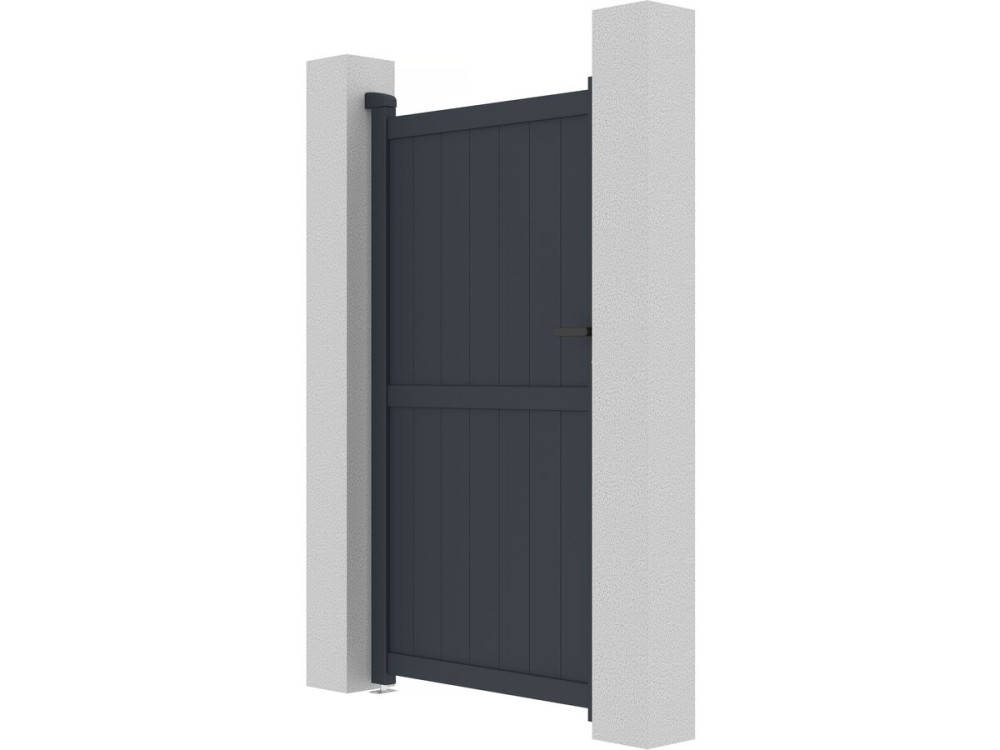 Puerta jardin "Maurice" - 101.2 x 180.9 cm - Gris