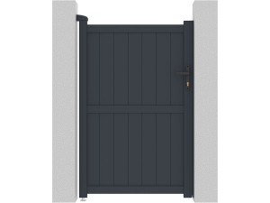 Puerta jardin "Maurice" - 101.2 x 155.9 cm - Gris