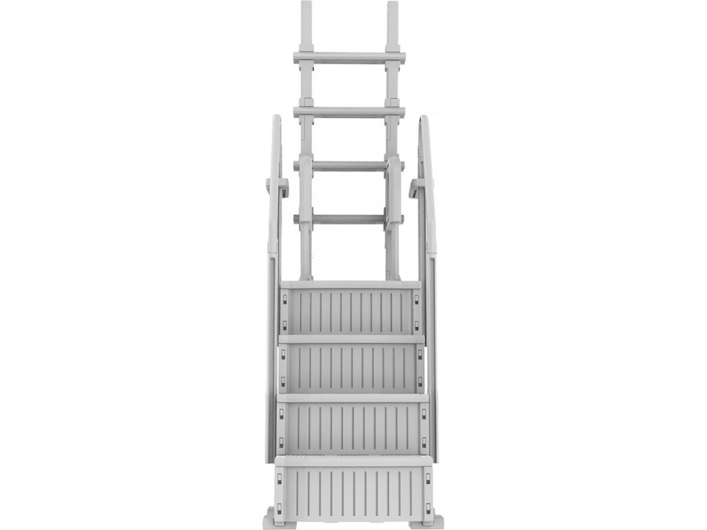 Escalera doble de piscina "Mario" con sistema de seguridad para niños