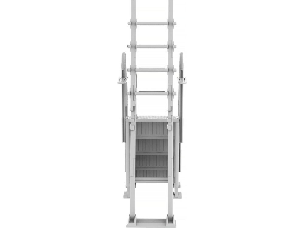 Escalera doble de piscina "Mario" con sistema de seguridad para niños