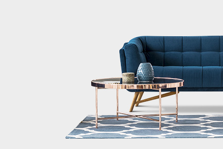 Sofa fijo de tela - Habitat y jardin