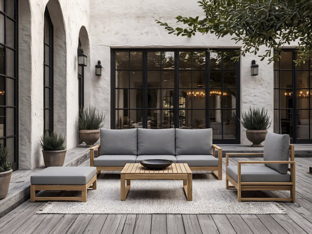 ¿Cómo guardar un conjunto de muebles de jardín para comer durante el invierno?