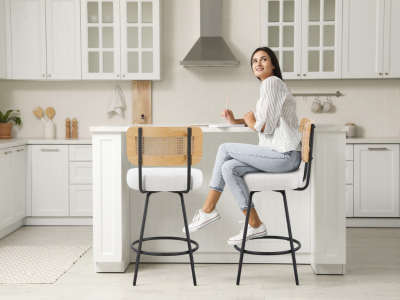 Taburete y silla de bar para la cocina o el salón